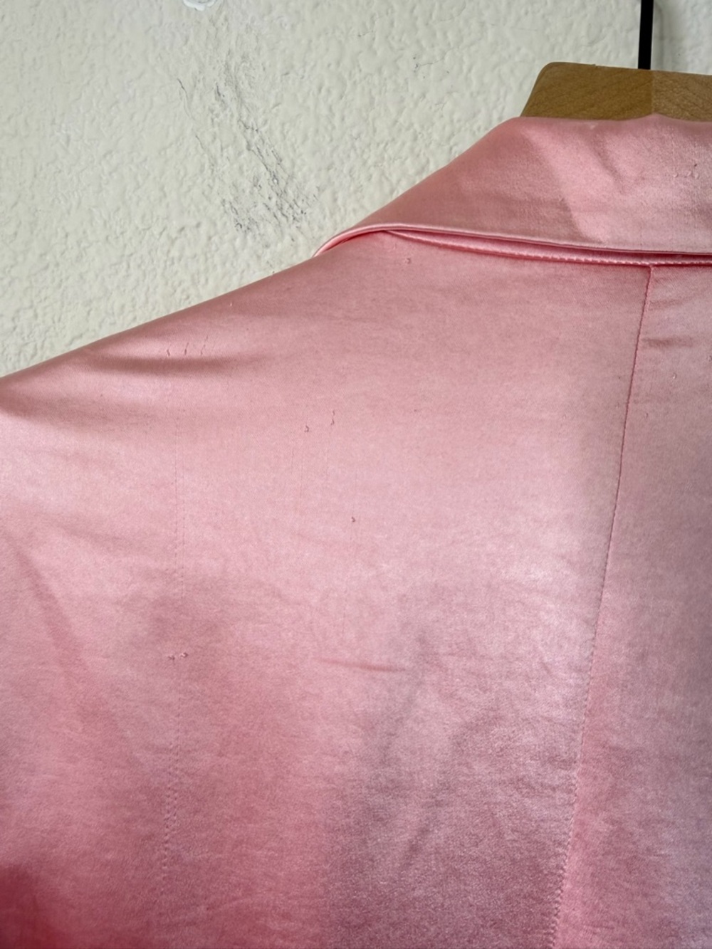 Good American Bubblegum Pink Satin Blazer Women Size 5 / US 2X - Picture 7 of 8